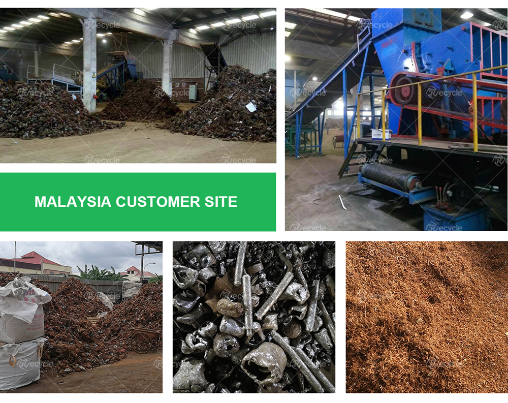 9000 kg High Capacity Automatic Metal Crushing Machine for Scrap Aluminum Processing