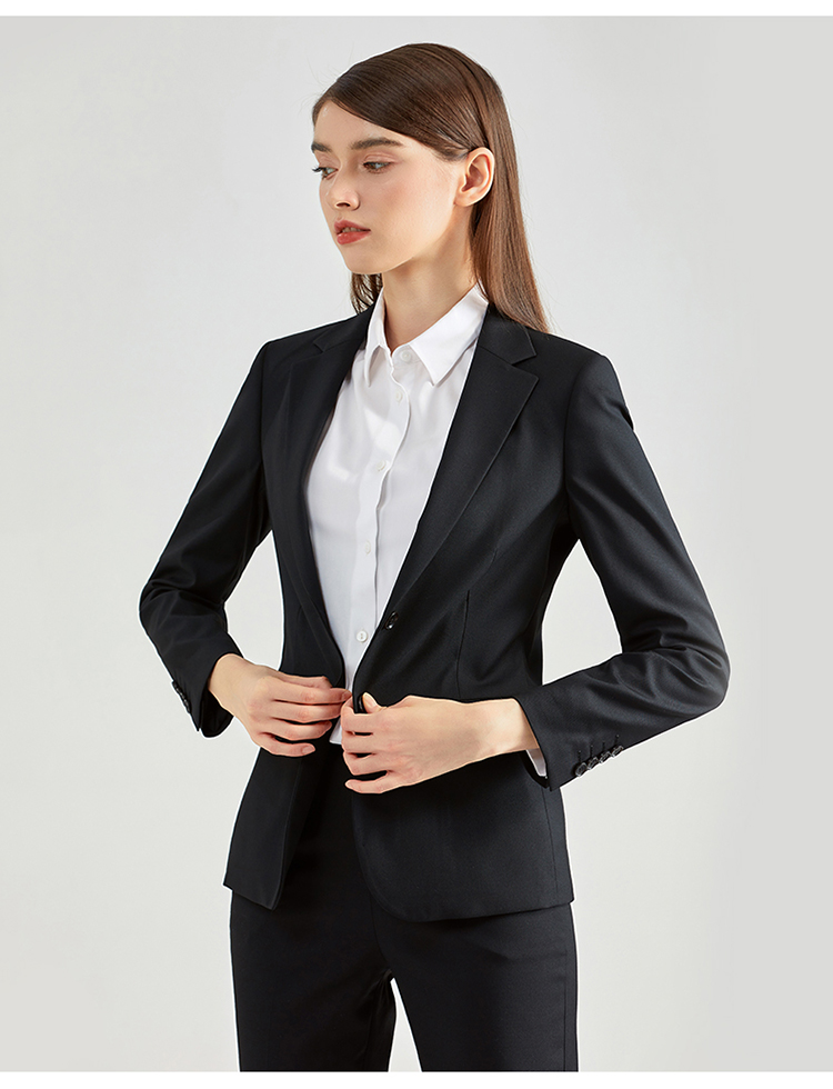 Professional Slim Fit Ladies Blazers Office Wearing Suit with Windproof Fabric Design