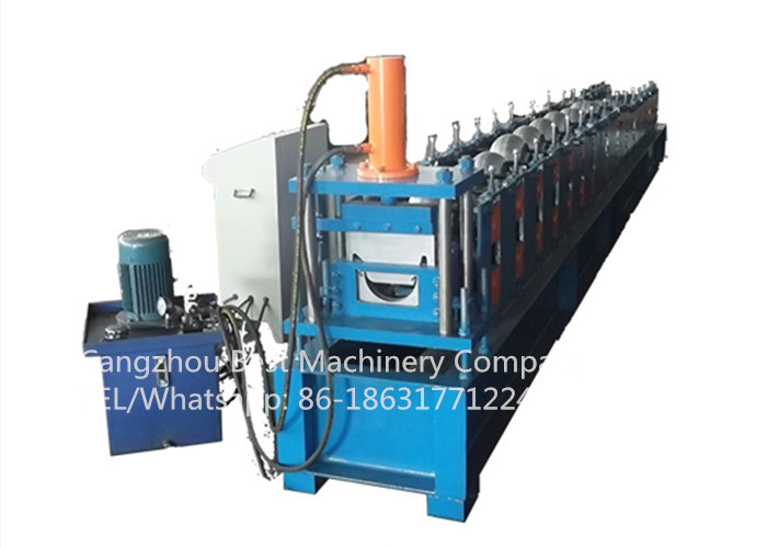 Galvanized Metal Rain 12m/Min Gutter Roll Forming Machine