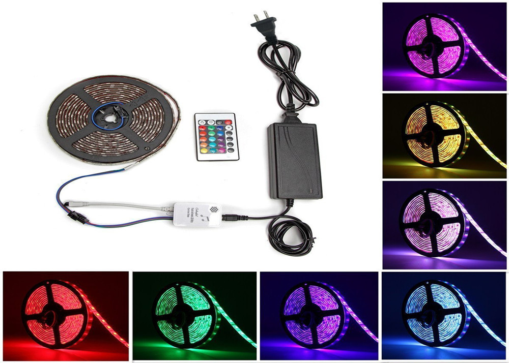 Outdoor Double Side RGB Flexible LED Strip Lights DC 12V / DC 24V Full Color