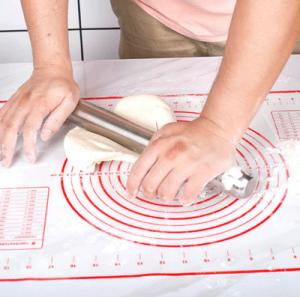 China Silicone Pastry Mat Non Stick Baking Mats with Measurements Dough Rolling Mat on sale