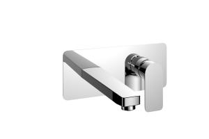 Quality Polished Chrome Wall Mounted Bath Mixer Tap for sale