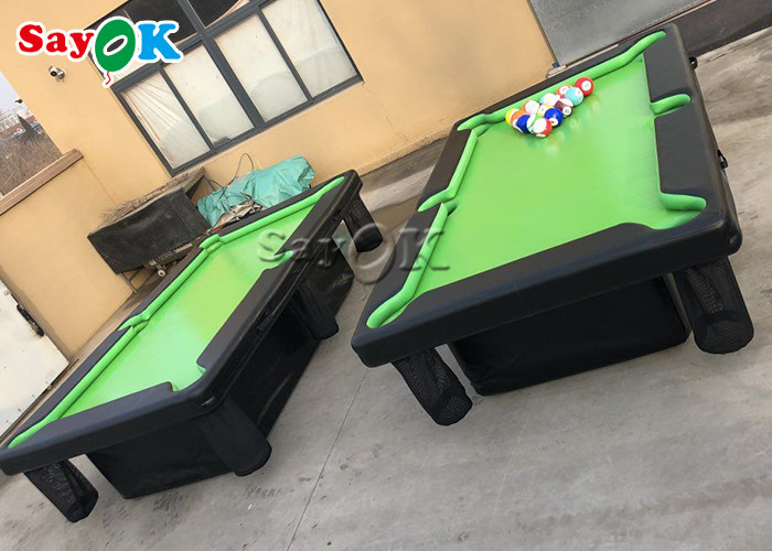 0.9mm PVC Air Sealed Billiard Inflatable Snooker Table With Stand
