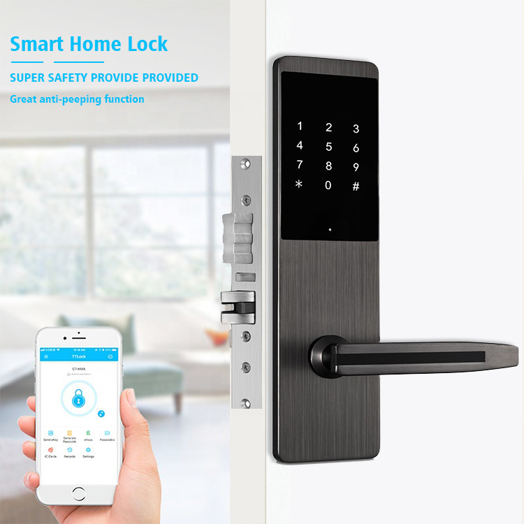High Security Touch Keypad Apartment Smart Door Lock With Smart TTlock APP