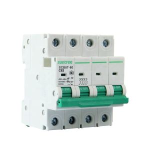 Quality 25A MCB AC SCB8T-80H Mini Circuit Breakers for sale