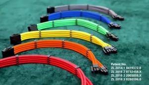 China Sleeved Extension Kit Losenda USB PSU Cable Sleeve Kit Computer Power Cables USB Ties Lightning Cable Charger on sale