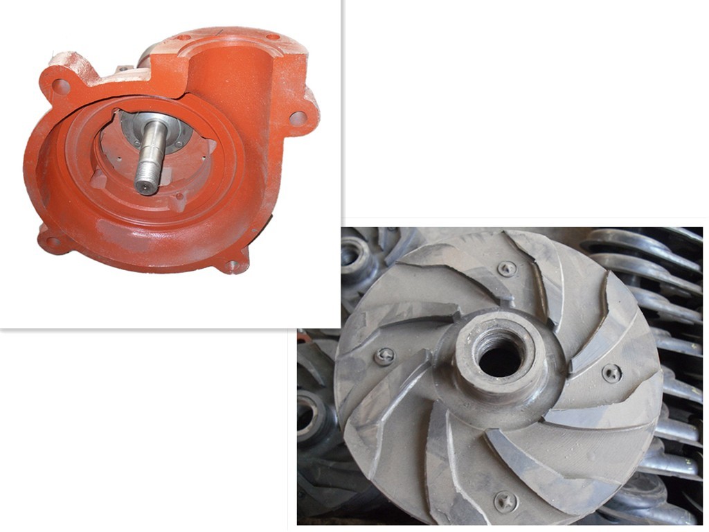 Corrosion Resistant Slurry Pump Spare Parts , Slurry Pump Impeller Single Stage