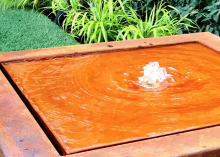 Metal Garden Water Fountains Decorative Outdoor Sculpture Water Features