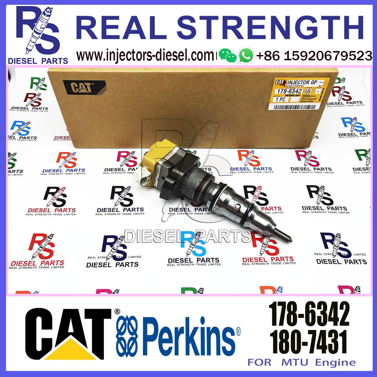 Diesel Fuel Injector 177-4754 178-6342 178-0199 10R-9237 For Cat Caterpillar Engine