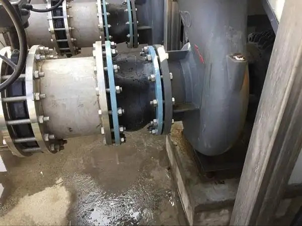 Dn450 PN 6 EPDM rubber expansion joint with stainless steel flange for sea water