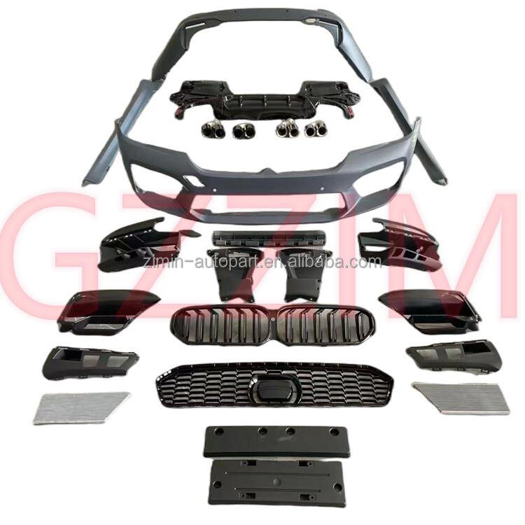 BMW 5 Series Upgrade To M5 car Body kit Front Rear Bumper Grille Hood Fender Side Skirt