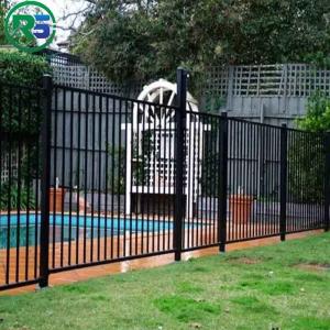 Quality Contemporary Black Aluminum Fence Privacy No Dig Scallop Garden Fence Panel for sale
