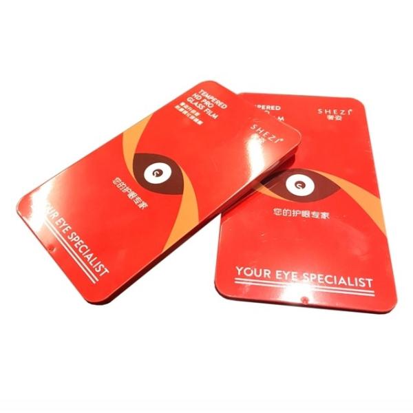 Empty Sliding Tin Rectangular Tin Box For Screen Protective Film Packaging