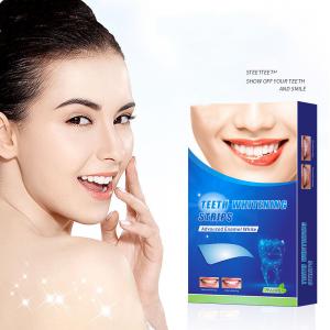 Quality MSDS Dental Teeth Whitening Strips 3D Activated Charcoal 6% H202 for sale