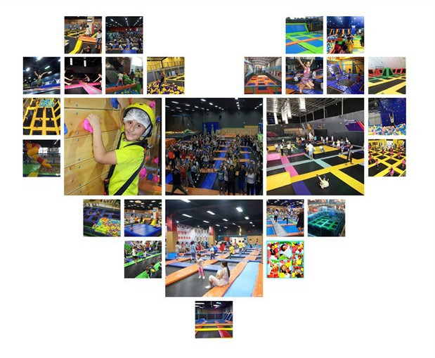 263M2 Relaxing Indoor Kids Commerical Trampoline Park for Sky Zone Spring Round Trampoline