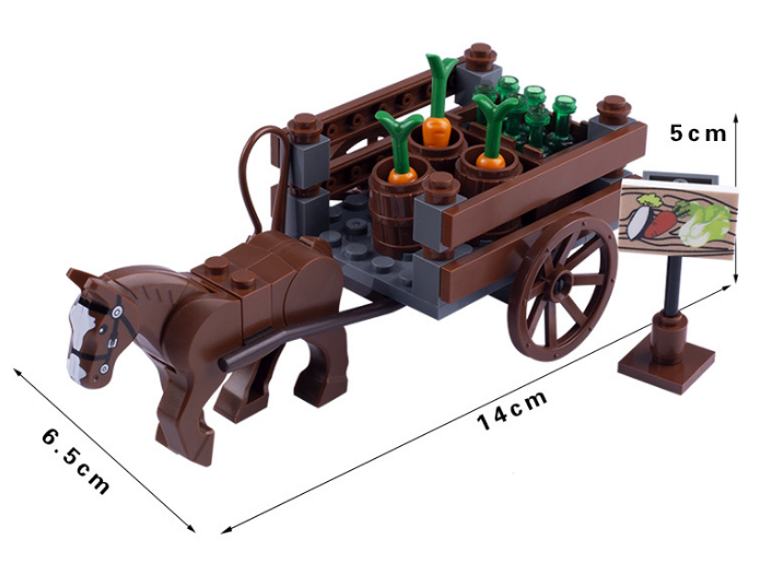 Plastic Newest Medieval Soldier Figure Building Blocks Model Educational DIY Toys