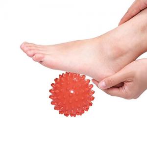 China 9cm PVC Fitness Spiky Hand Foot Massage Ball Red Trigger Points Foot Balls on sale