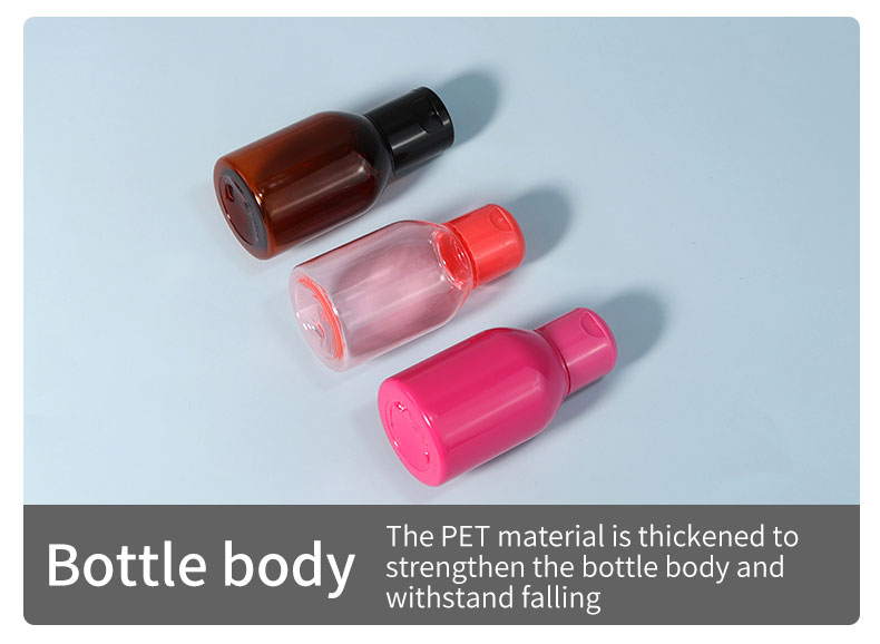 Refillable Mini Cosmetic Bottles Portable 60ml Empty Plastic Bottles For Liquid Body Soap Toner