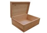 Hinged Lid Pine Wooden Storage Box Custom Logo Simple Style Large Pine Toy Box