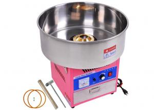 China Stainless Steel Snack Bar Equipment / Electric Cotton Candy Floss Machine on sale