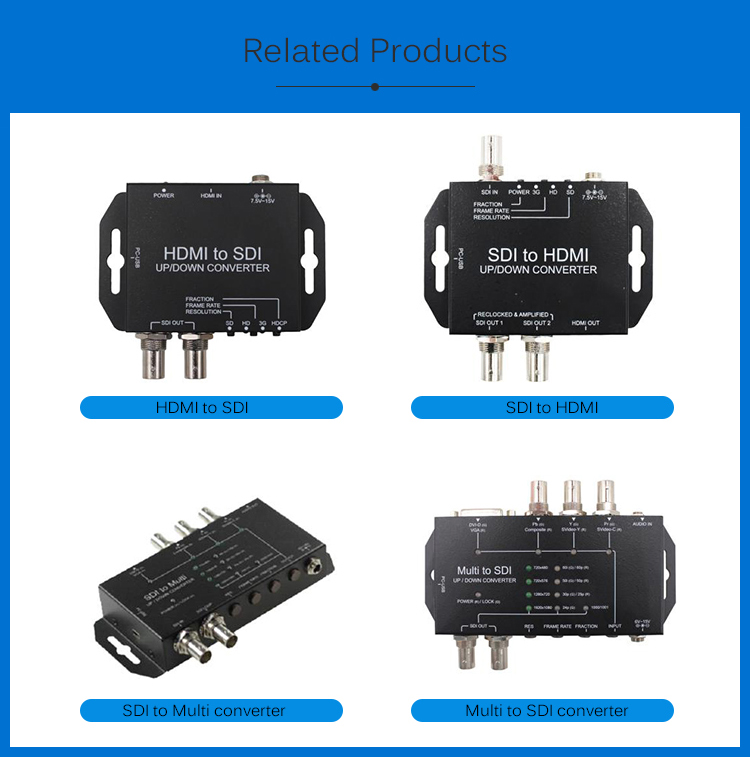 3G-SDI To Optical Fiber Converter For Long Distance Transmission