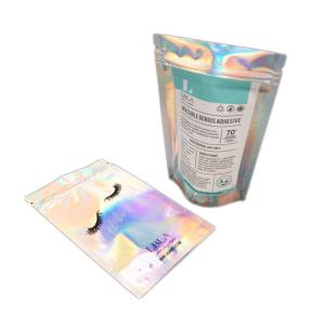 Quality Holographic Plastic Pouch ISO 9001/2008 Cosmetic Packaging Bag for sale