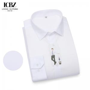 China Men's Formal and Casual Wear Cotton No-Iron Long Sleeve Dress Shirt with Water Memory on sale