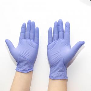 Powder Free Disposable Nitrile Examination Gloves Free Sample Purple Color