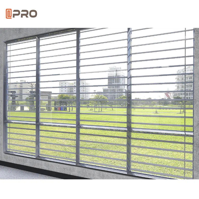 Outdoor Ventilation Fixed Blade Aluminium Louver Window Door Fade Resistant