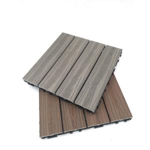 Quality Embossed Surface PVC/WPC Deck Tiles for Outdoor Garden Floor 3 Years After-sales Service for sale
