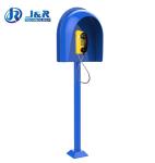 Column Mouting Acoustic Phone Booth Impact Resistant Acoustic Telephone Hood
