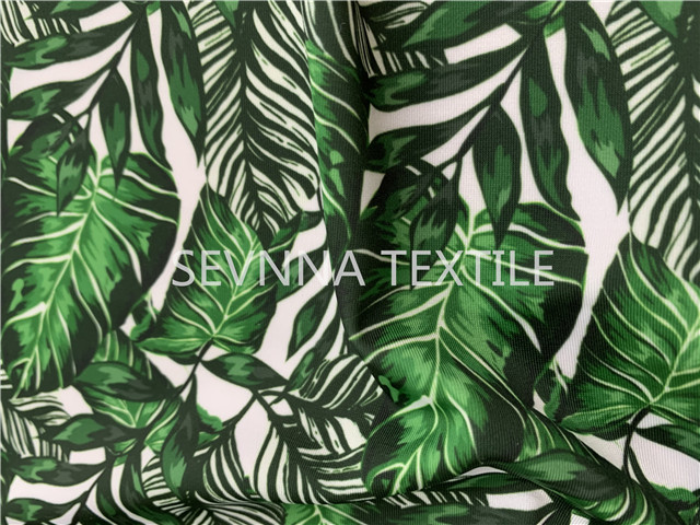 Rain Forest Repreve Yarn Stretch Leggings Fabric Circular Knitting For Gym Suit