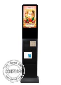 Quality 22 Inch 1080P LCD Touch Screen Kiosk With Book Shelf for sale