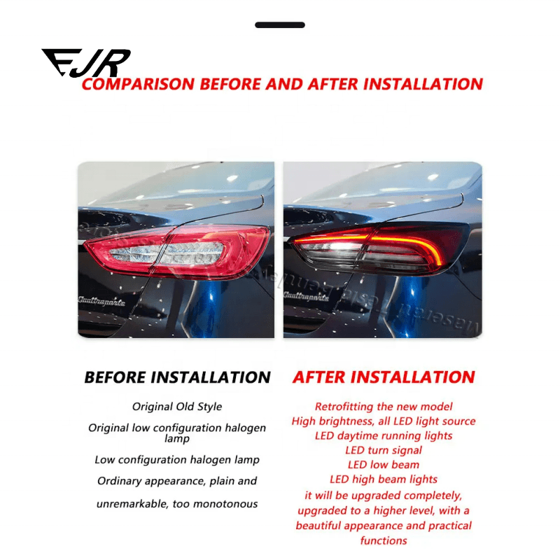 Transform Your Quattroporte 2013-2017 to 2022 Trofeo GTS Version with LED Taillights