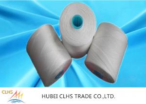 China Dyeing 100% Polyester Spun Yarn 402 502 40/2 Raw White Paper Cone Yarn For Sportswear on sale
