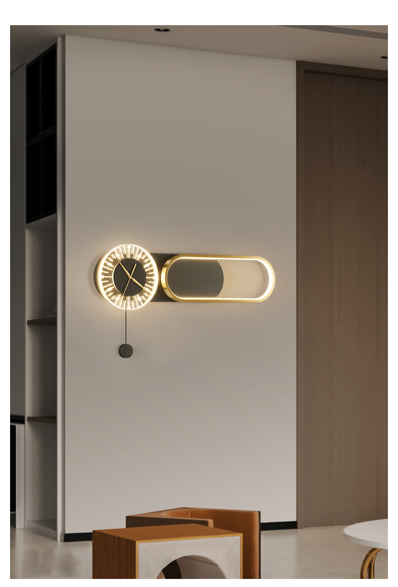 Modern Style Design Wall Lamp For Living Room Bedroom Background Hotel Clock Wall Lamp(WH-OR-252)
