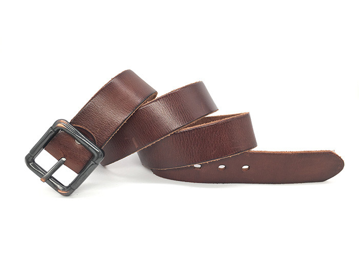 100% Pure Cow Leather Men's Casual Pin Buckle Belt