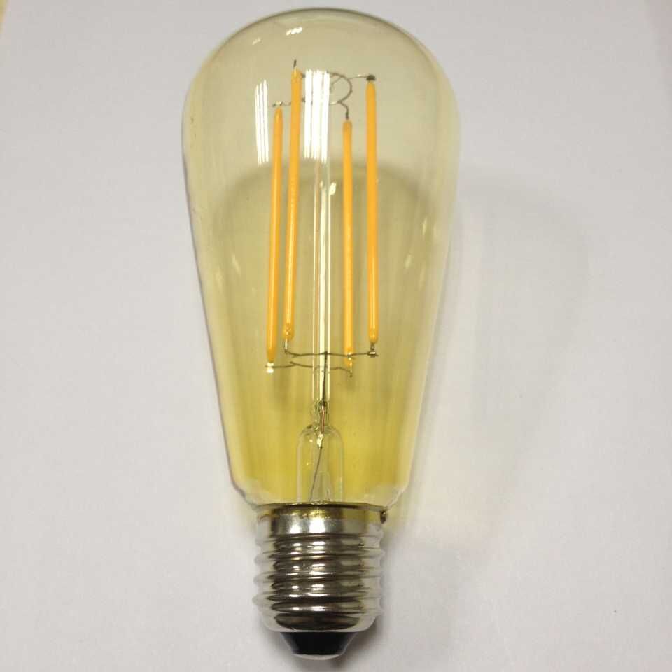 Venusop 6W ST18 amber bulbs filament LED type long filament
