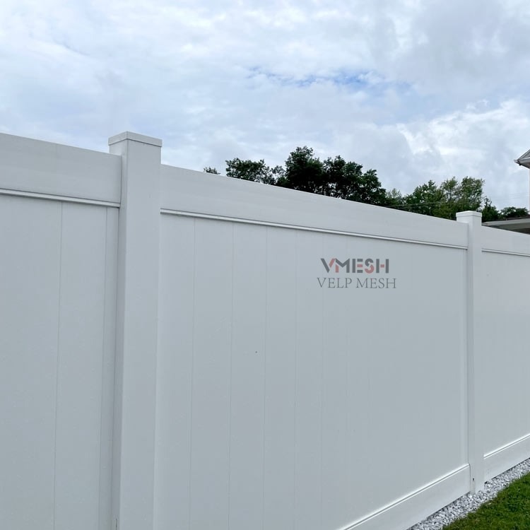 Outdoor 6 Ft White Pvc Privacy Fence Panels Easily Assembled