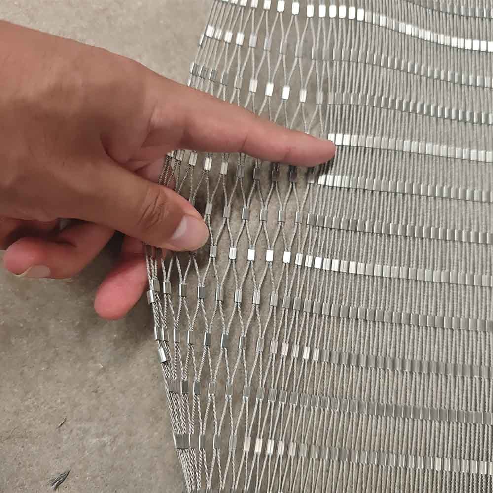 Kn Metal Wire Mesh Anti-Drone Net High Ductility Stretchable Metal Stainless Steel 304