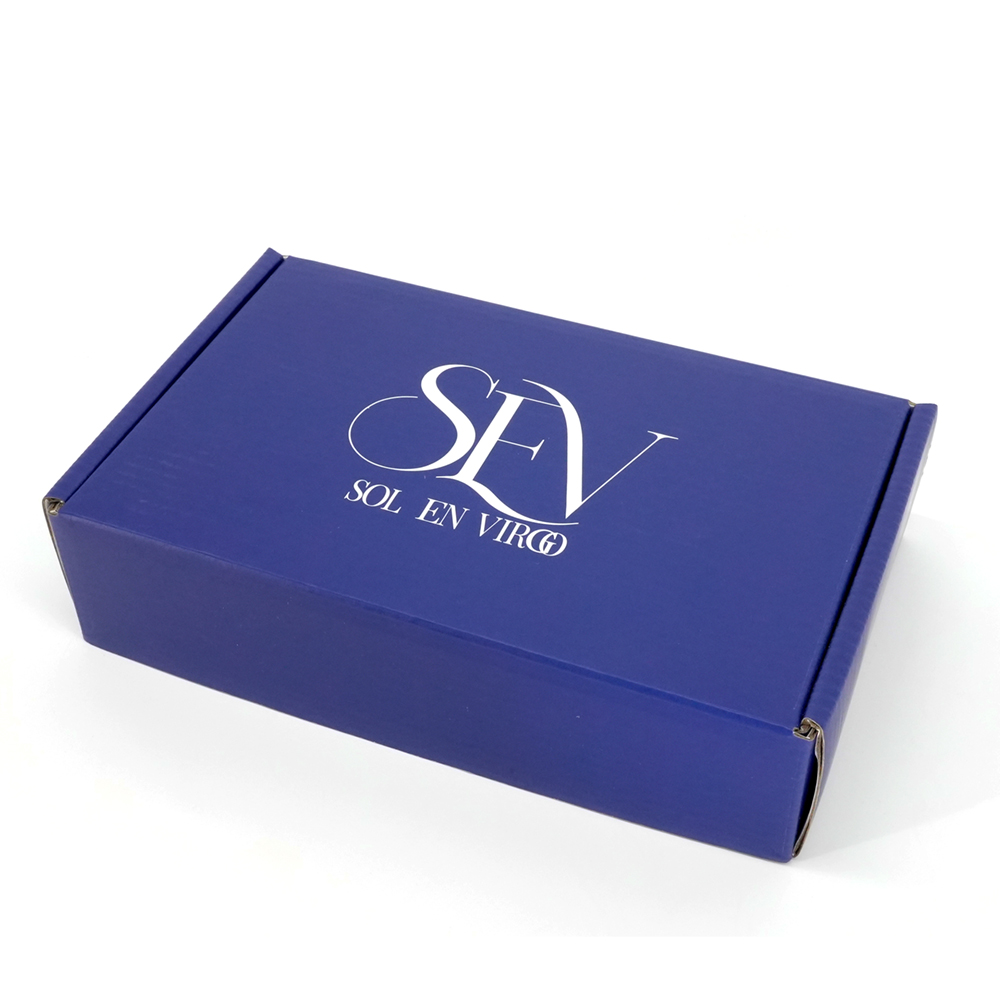 Colorful Luxury White Corrugated Express Mailer Paper Packaging Box For Dress