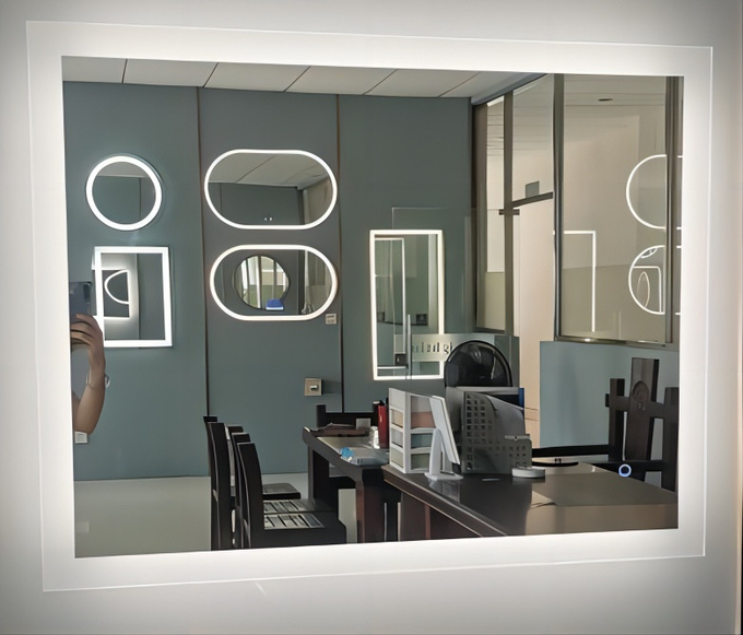 Demisting Oval LED Makeup Vanity Mirror With Lights 36W