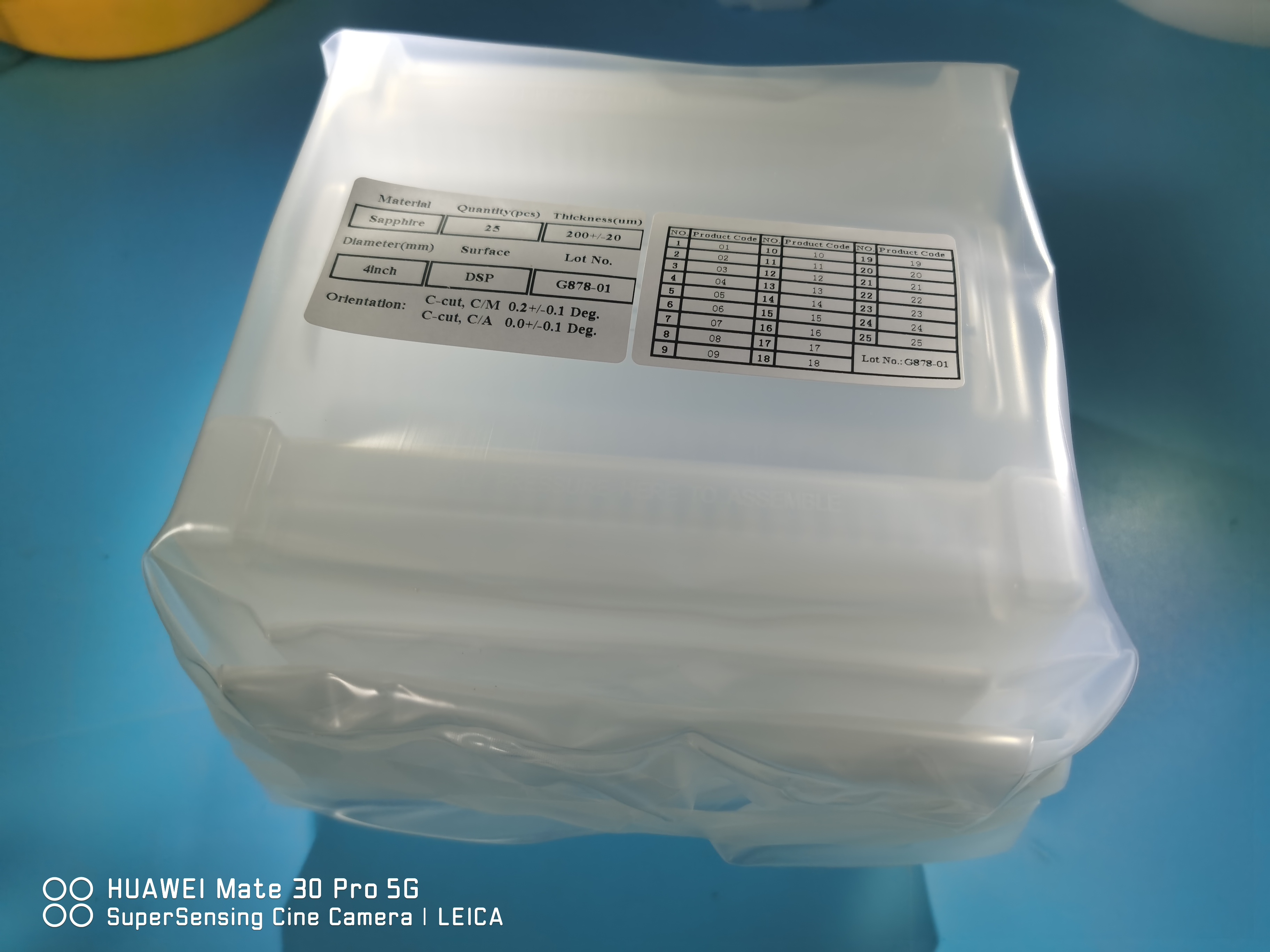 4Inch Prime Grade DSP SSP 0.5mm Al2O3 Led Sapphire Substrate sapphire wafers