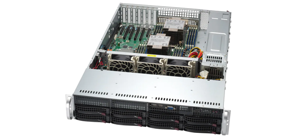 Rack SYS-621P-TRT Intel 6444Y 2 CPU 16GB RDIMM Memory Server with 900W*2 Power Supply
