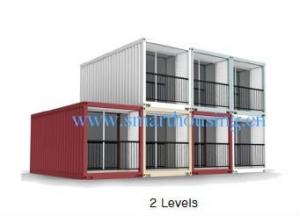 China ISO 40HQ Modular Prefab Container Homes , Water Proof Shipping Containers Homes on sale
