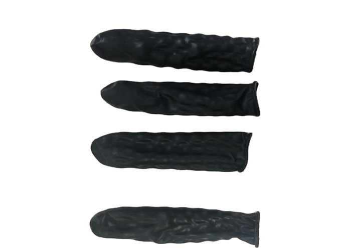 Electronics Factory Anti static Powder Free black color Finger Cots