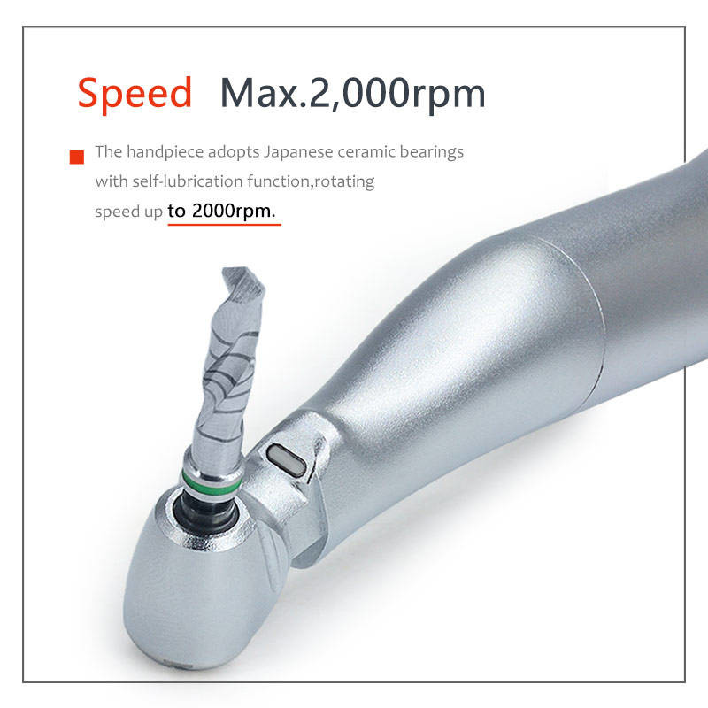 Fiber Optic Implant Handpiece 20 1 Contra Angle Stainless Steel Material