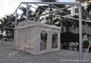 Quality UV Resistant Acr Roof PVC Fabric Tent Structure Hard Pressed Aluminum Frame for sale