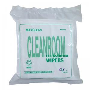 Quality Electronic Cleanroom Wipers 9x9 100 Lint Free Laser Sealed 100% Polyester for sale