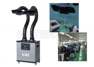 China Multiple Filtering Solder Fume Extractor , Double Arm Soldering Fume Extractor on sale